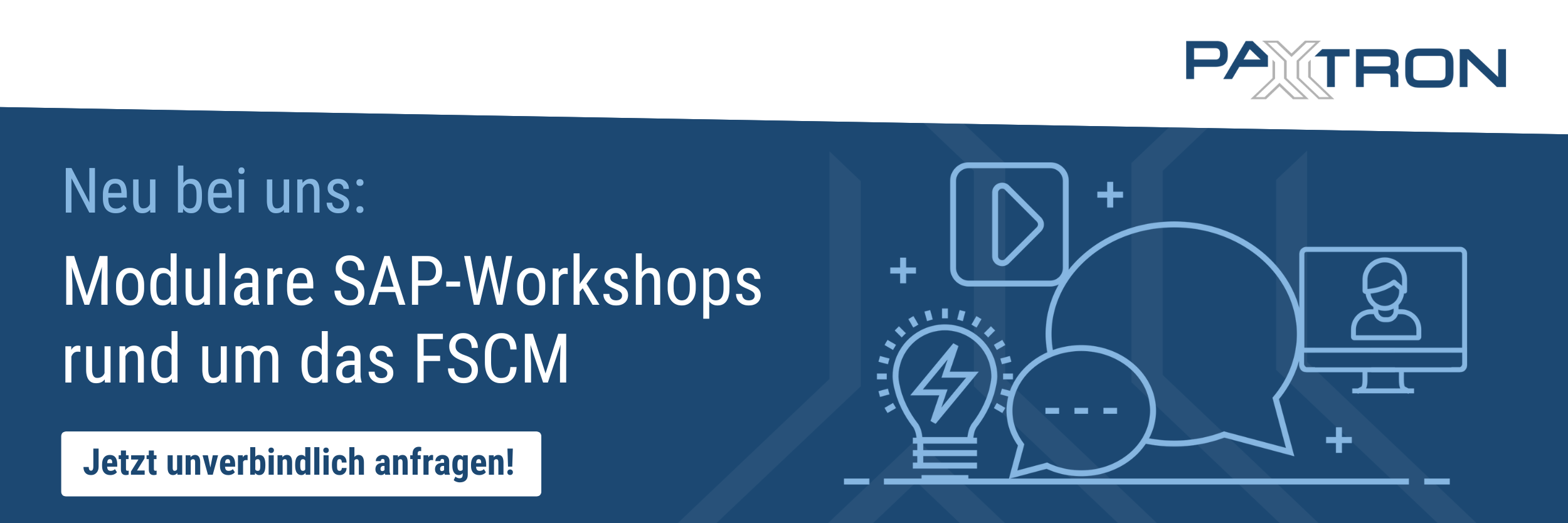 Einladung zum Kennenlernen der modularen SAP-FSCM-Workshops von Payyxtron.